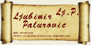 Ljubimir Palurović vizit kartica
